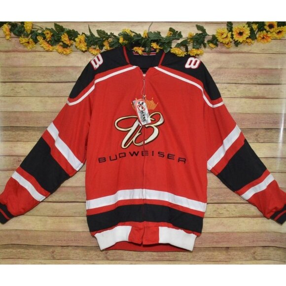 NWT Chase Authentics & Budweiser Dale Earnhardt Jr. #8 Reversible Jacket Size L - Picture 2 of 15